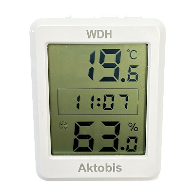 Thermo-hygromètre avec horloge WDH-TH205